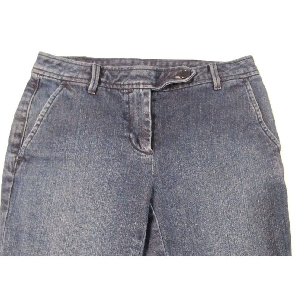 Talbots Women’s Mid-Rise Slim/Straight Jeans Medium–Dark Wash Size 2 -Y2K